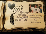 Memorial Plaque, Wood Sign In Loving Memory - Custom Lifestyle Designs